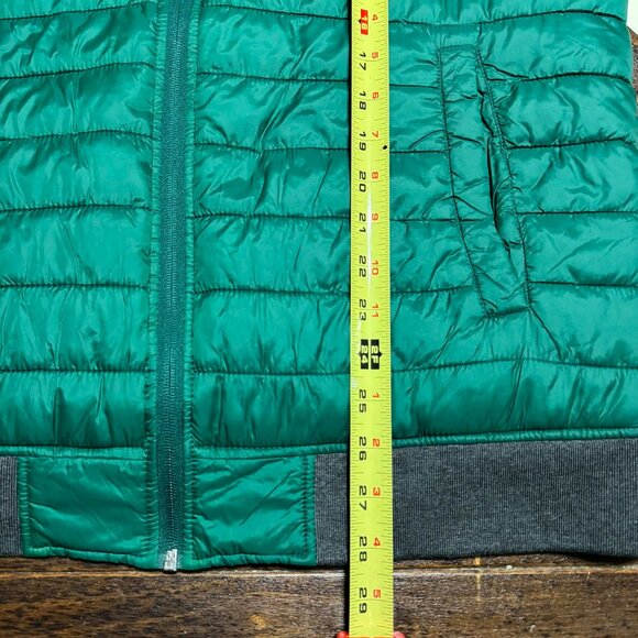 Arizona Jean Company Forest Green Quilted Puffer Jacket Full Zip Size Large NEW - Picture 9 of 12